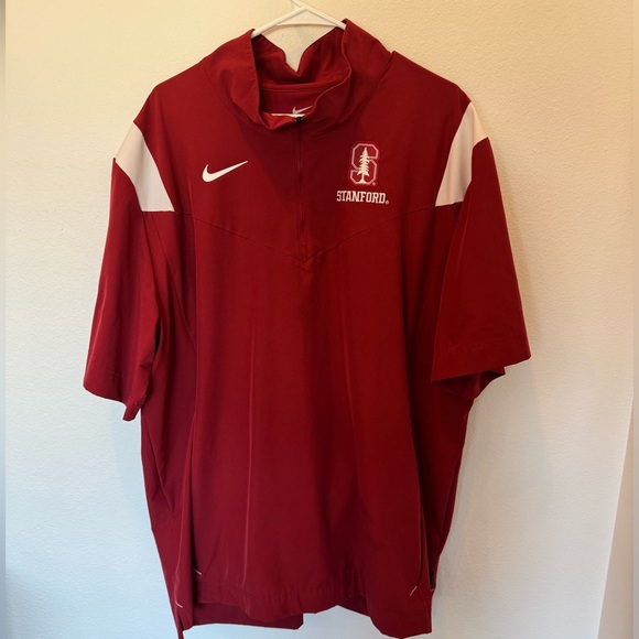 Nike Other - Nike Red Stanford Coaches Jacket